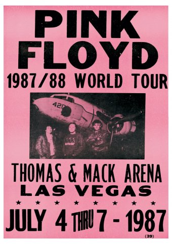 Pink Floyd 1987/88 World Tour - Retro Vintage Posters