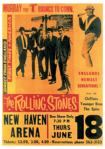 The Rolling Stones - New Haven Arena - Retro Vintage Posters